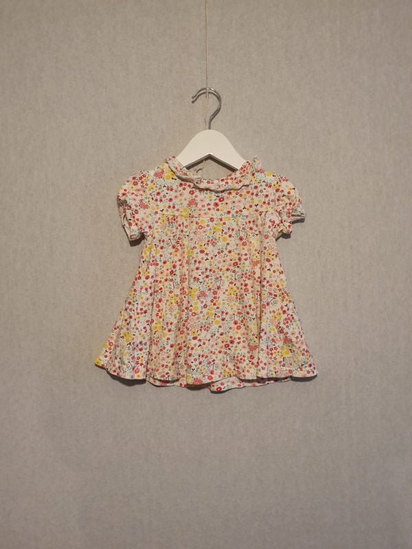 Girls 6-9 Nutmeg yellow red floral dress