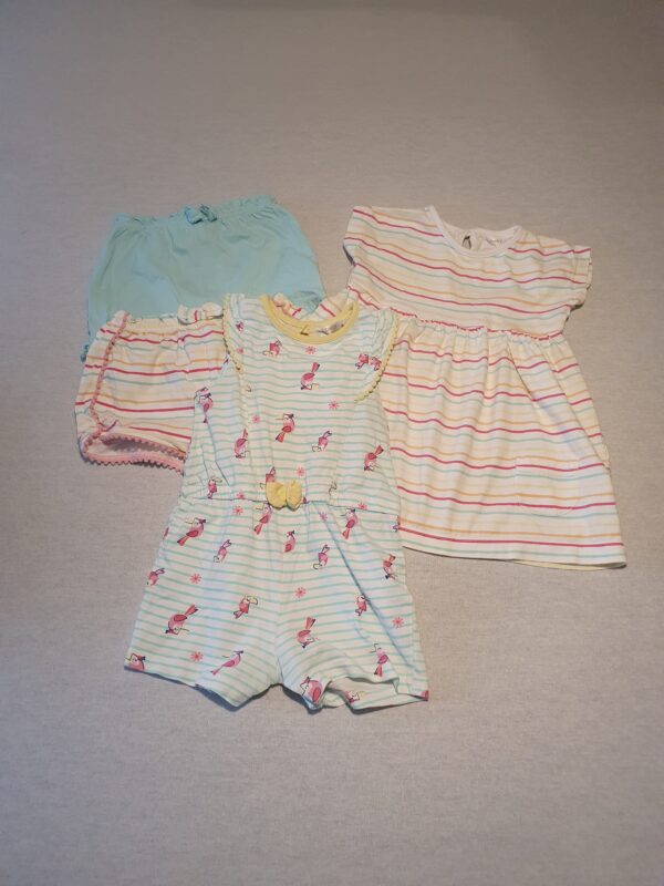 Girls 12-18 M&CO dress shorts and playsuit set