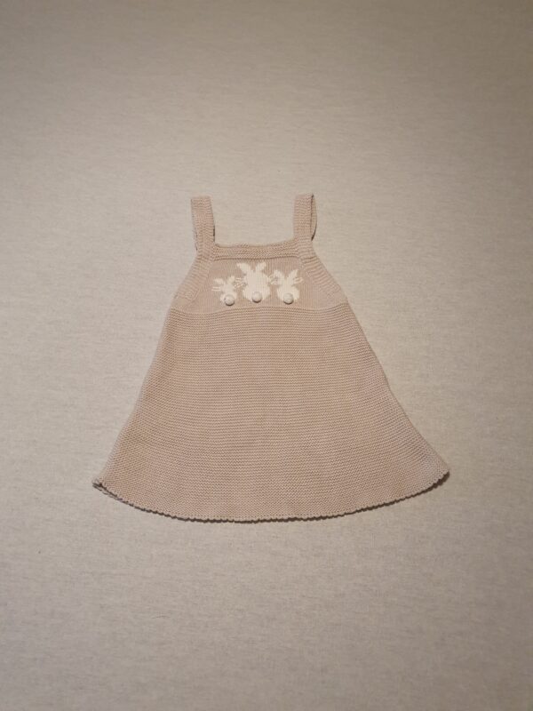 Girls 0-3 Next bunny knitted pinafore