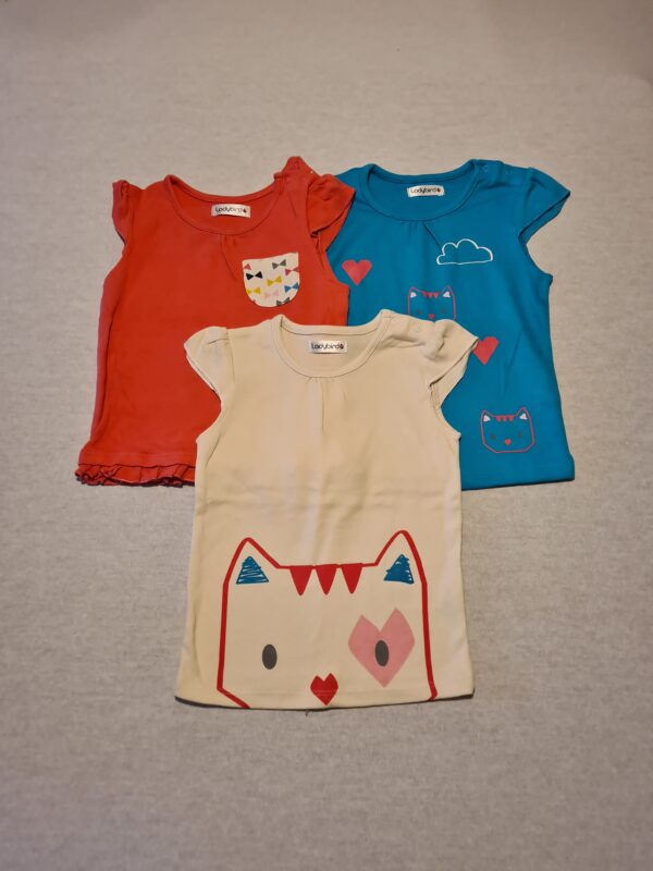Girls 12-18 Ladybird 3 pack cat t-shirts