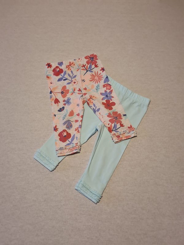 Girls 6-9 George 2 pack floral leggings