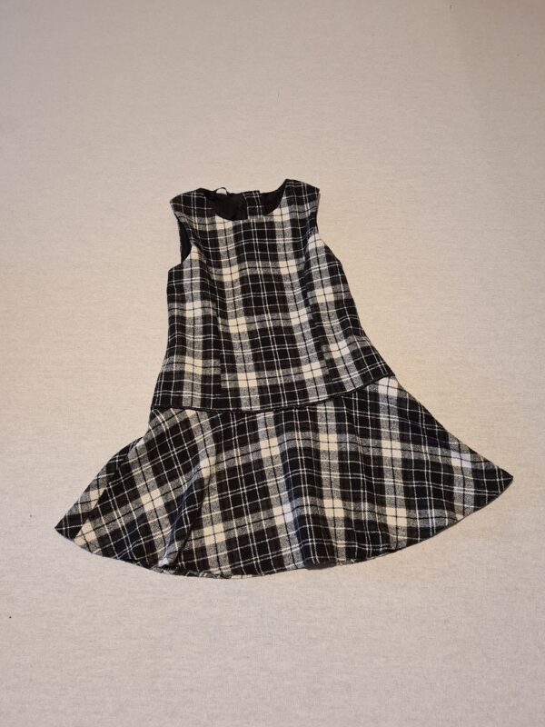 Girls 4-5 George black tartan dress