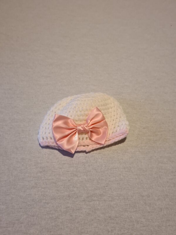 Girls 9-12 pink bow hat