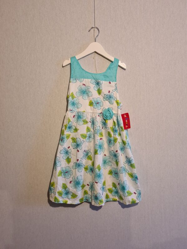 Girls 5-6 Penny M blue floral dress