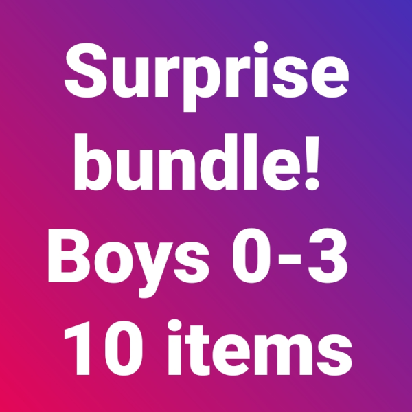 Boys 0-3 SURPRISE BUNDLE (10 ITEMS)