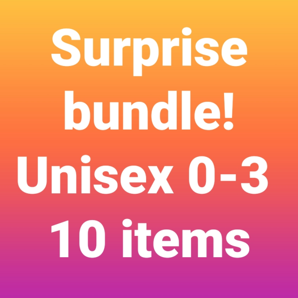 Unisex 0-3 SURPRISE BUNDLE (10 ITEMS)