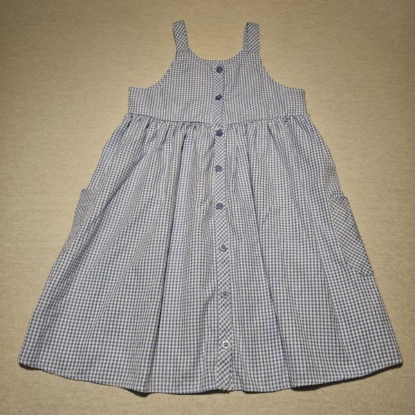 Girls 6-7 TU blue gingham school dress