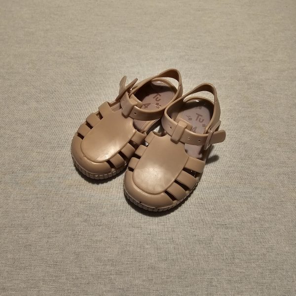 Girls Infant Size 4 TU nude jelly sandal
