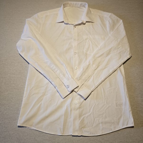 Girls 12-13 George white long sleeved shirt