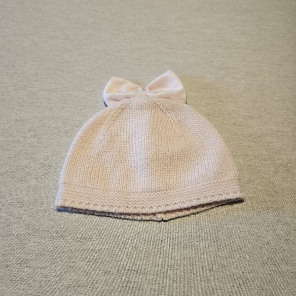 Girls Newborn/First size Next pink bow beanie hat